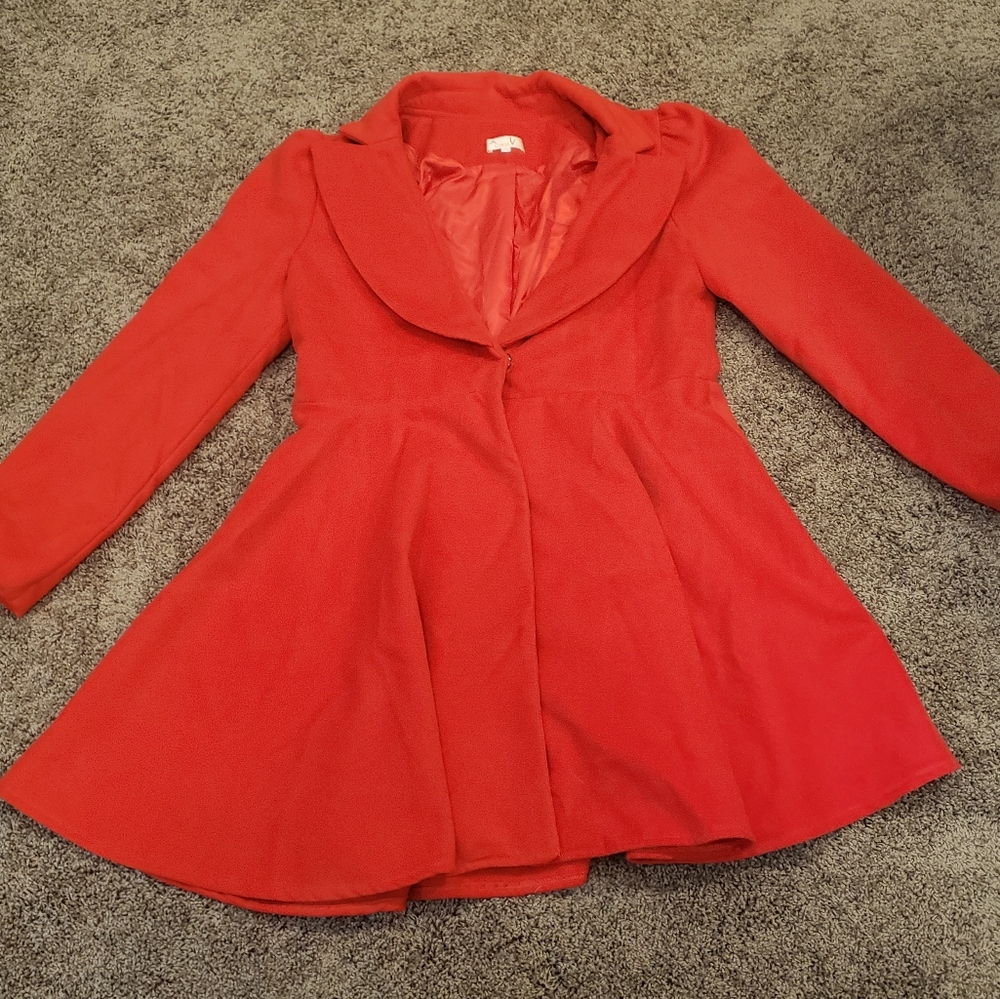 Dress V Red Dress XXL Coat